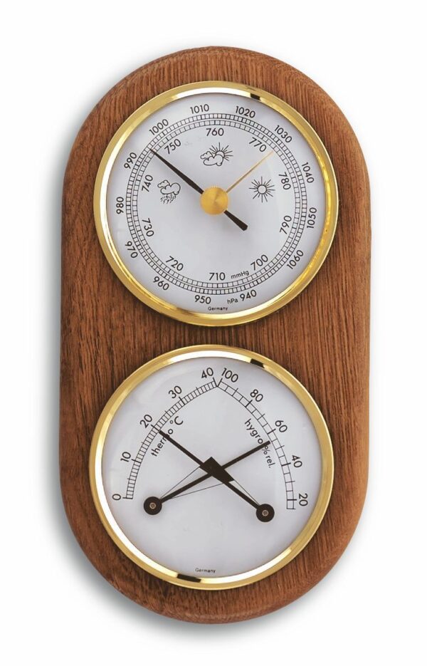 Analogue Weather Station Made of Oak 20.1051