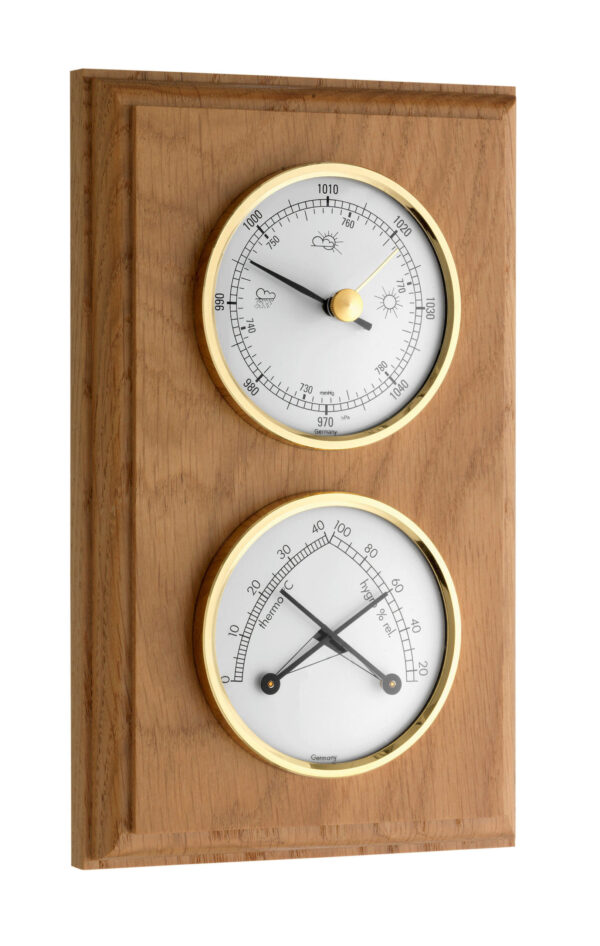 Analogue Weather Station Made of Solid Wood 20.1087