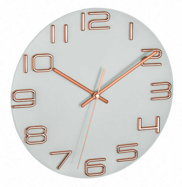 Analogue Glass Wall Clock 60.3043