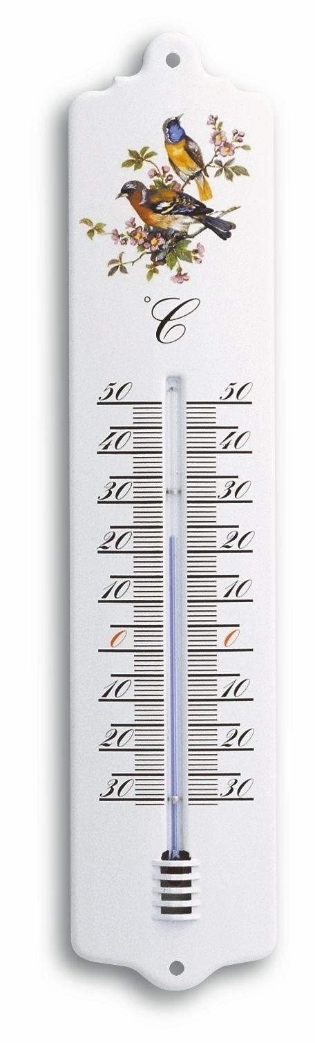 Analogue Indoor-Outdoor Thermometer Made of Metal 12.2011