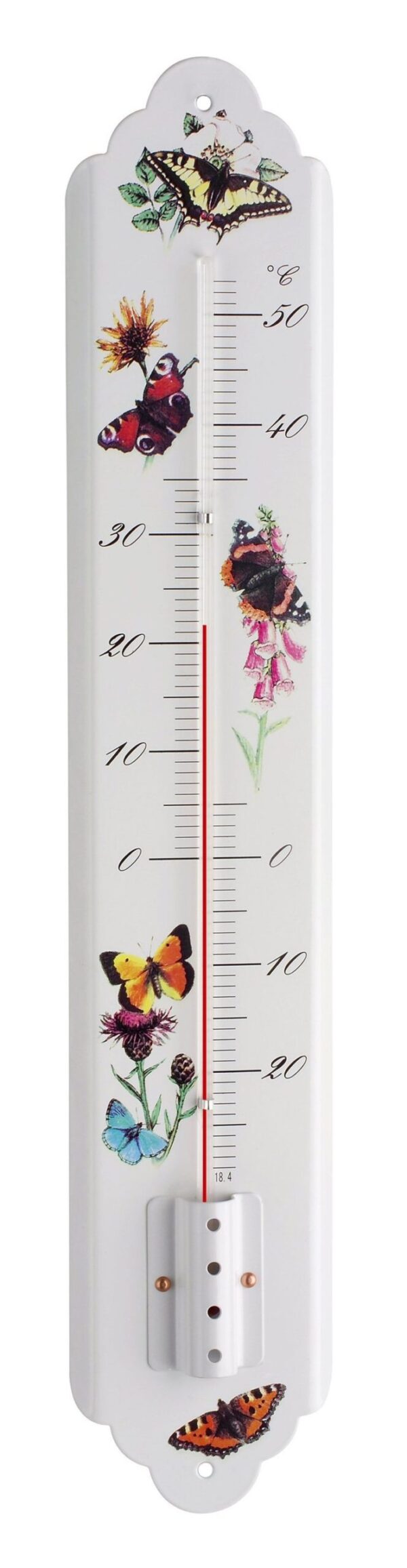 Analogue Indoor-Outdoor Thermometer Made of Metal 12.2050