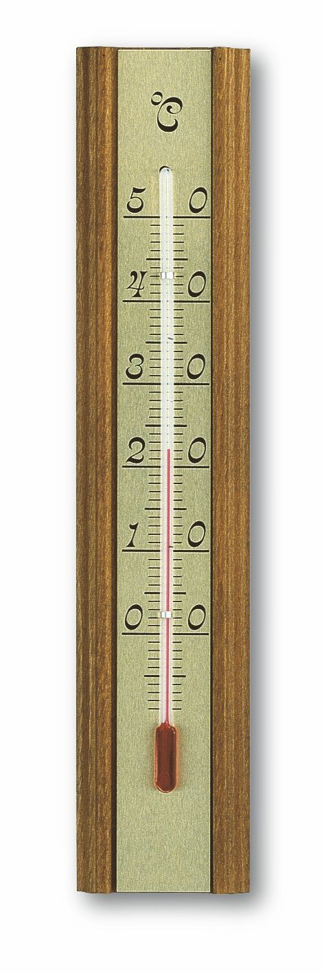 Analogue Indoor Thermometer made of Oak 12.1016