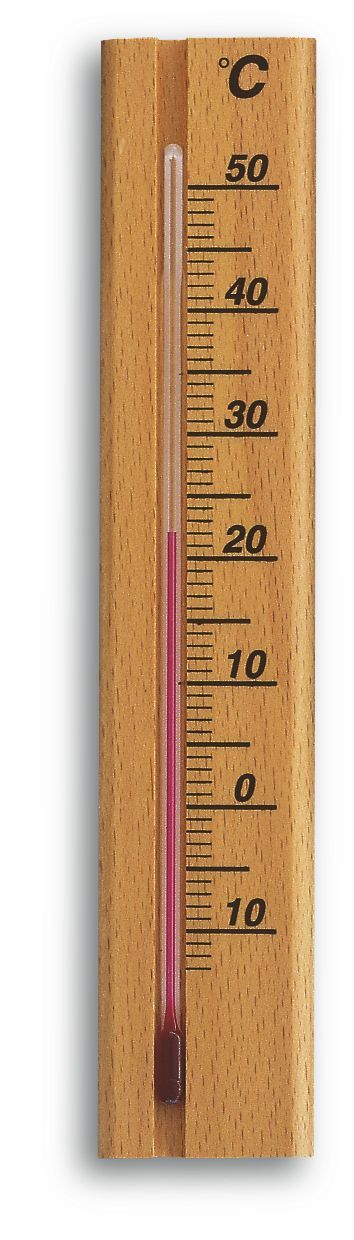 Analogue Indoor Thermometer made of Beech 12.1018