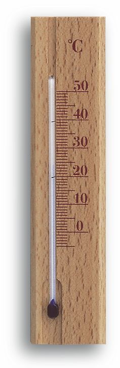 Analogue Indoor Thermometer made of Beech 12.1032