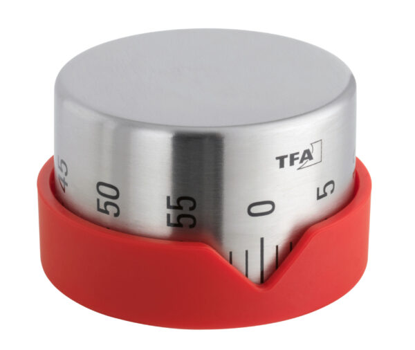 Analogue Kitchen Timer Made of Stainless Steel DOT 38.1027