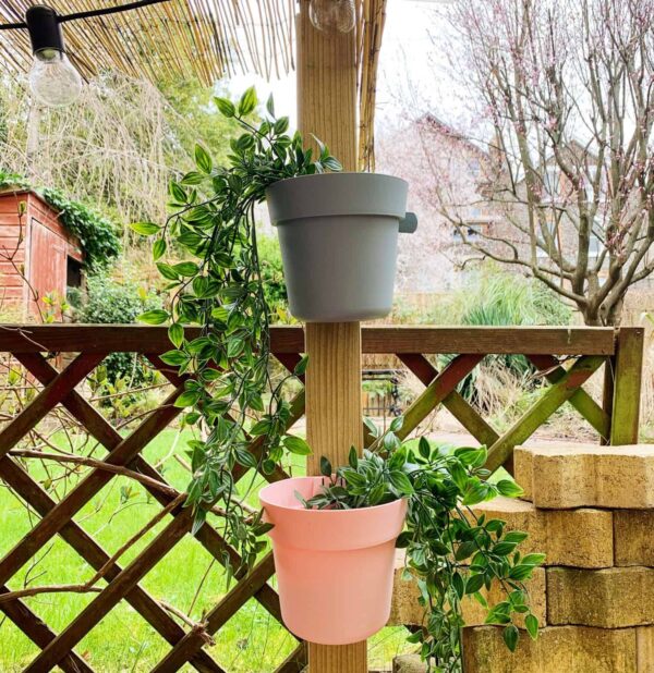 Conny Hanging Flower Pot - Can be mounted vertically or horizontally to posts, beams and poles