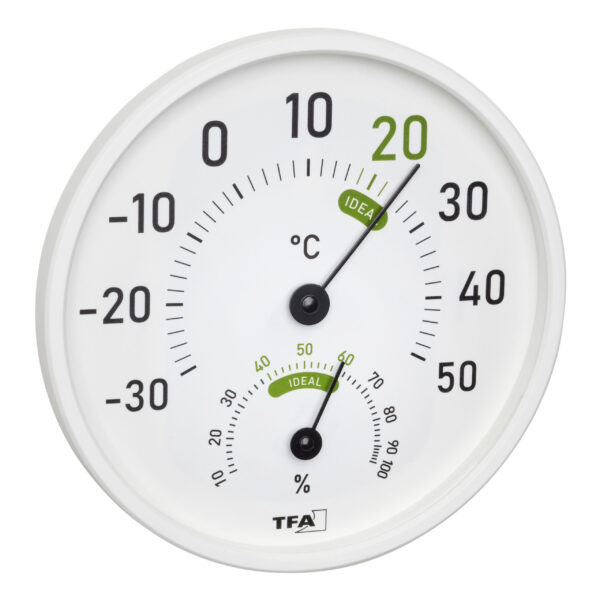 Analogue thermo-hygrometer for in- and outdoor 45.2045