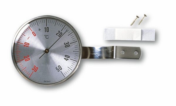 Analogue Window Thermometer Made of Stainless Steel 14.5001