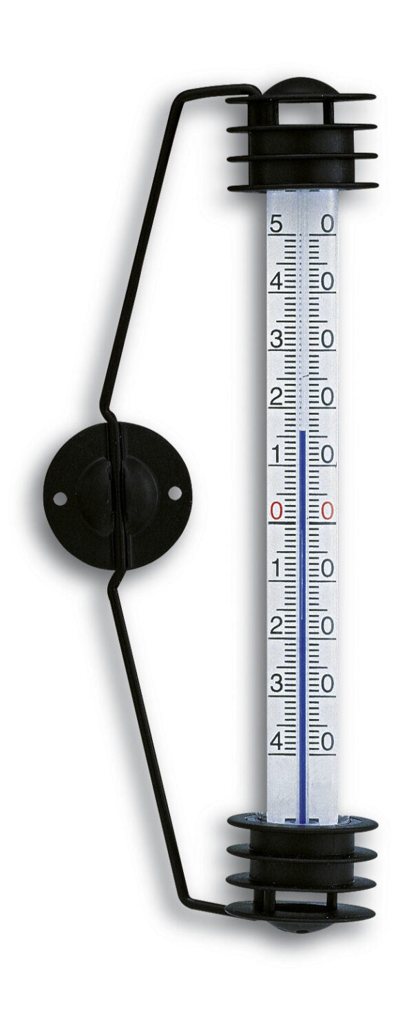 Analogue Window Thermometer with Metal Holder 14.6000