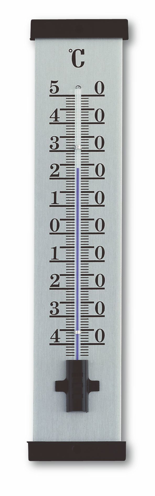 Analogue Indoor-Outdoor Thermometer Made of Aluminium 12.2006