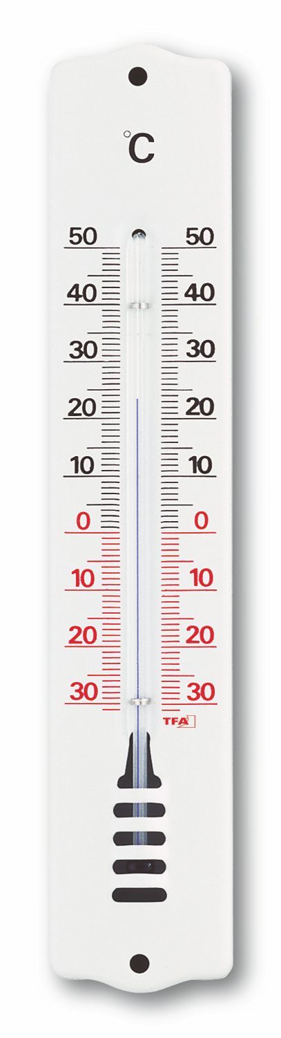 Analogue Indoor-Outdoor Thermometer Made of Metal 12.2008