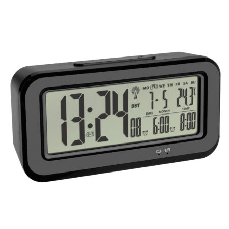 Digital Radio-Controlled Alarm Clock with Temperature BOXX 60.2554