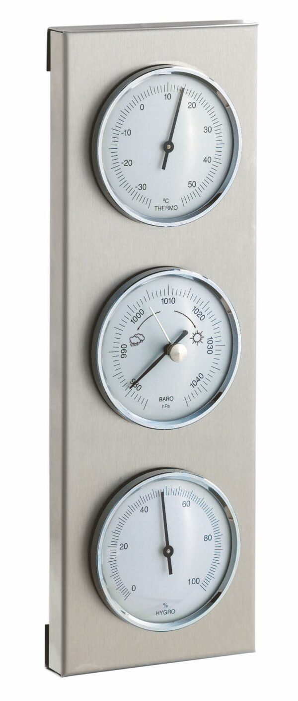 Analogue Outdoor Weather Station Made of Stainless Steel 20.2034