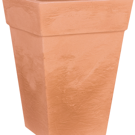 Bologna square pot 40 cm Textured Terracotta 119 040 37