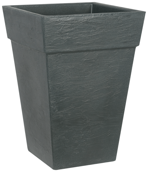 Bologna square pot 40 cm anthracite 119 040 38