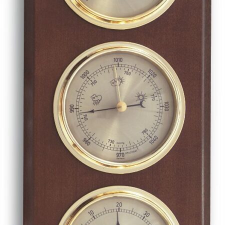 Analogue Weather Station Made of Solid Wood 20.1064