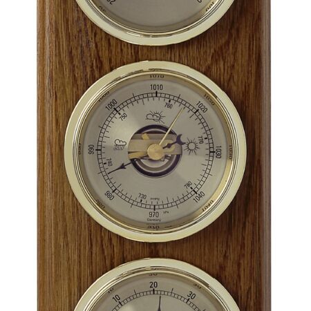 Analogue Weather Station Made of Solid Wood 20.1076