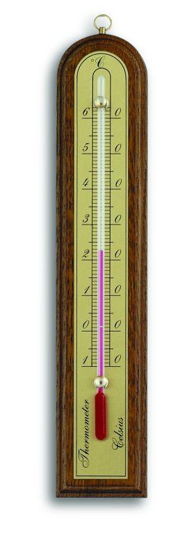 Analogue Indoor Thermometer made of Oak 12.1028