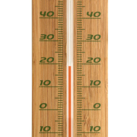 Analogue Indoor-Outdoor Thermometer Made of Bamboo 12.1049