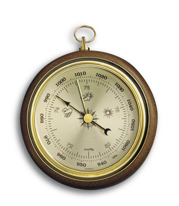 Analogue Barometer Made of Oak 29.4002