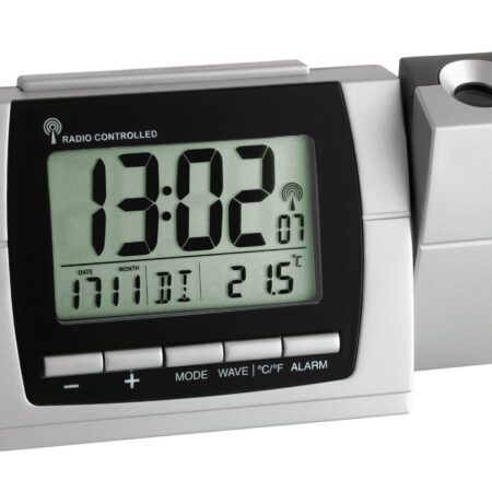 Digital radio-controlled projection alarm clock with temperature 60.5002