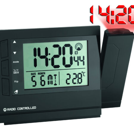 Radio-Controlled Projection Alarm Clock with Temperature 60.5008