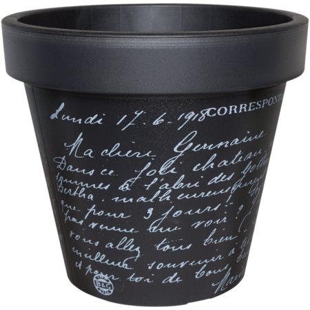 E & K plant pot 40 cm dark old letter 311 040 53