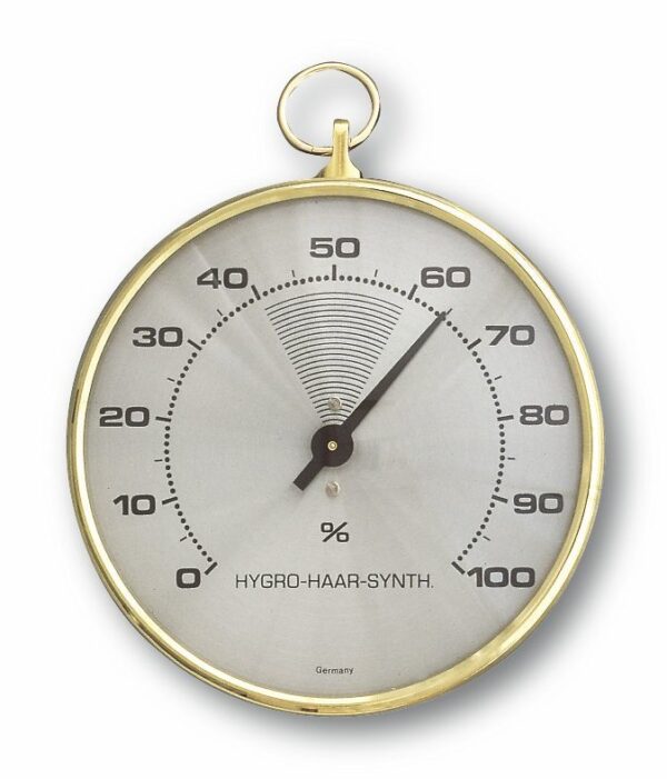 Analogue Hygrometer with Brass Ring 44.2001