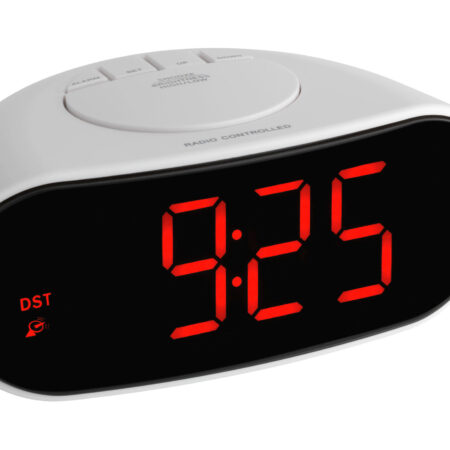 Digital Radio-Controlled Alarm Clock with Luminous Digits 60.2505