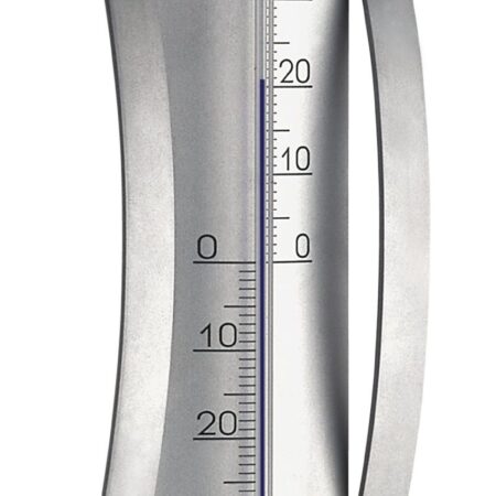 Analogue Indoor-Outdoor Thermometer Made of Aluminium 12.2044