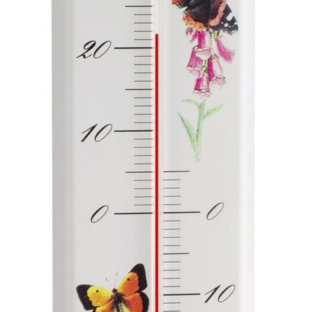 Analogue Indoor-Outdoor Thermometer Made of Metal 12.2050