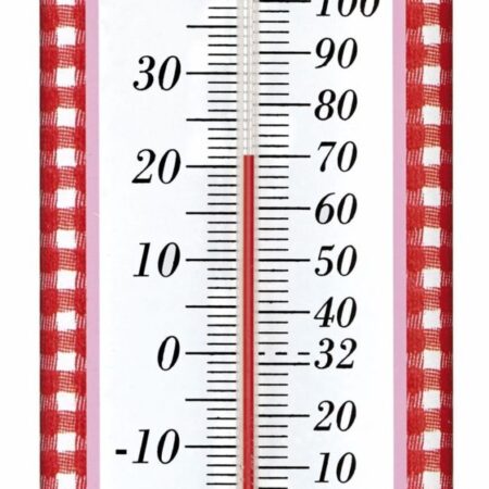 Analogue Indoor-Outdoor Thermometer Made of Metal 12.2052