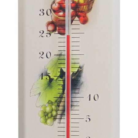 Analogue indoor-outdoor thermometer made of metal 12.2058