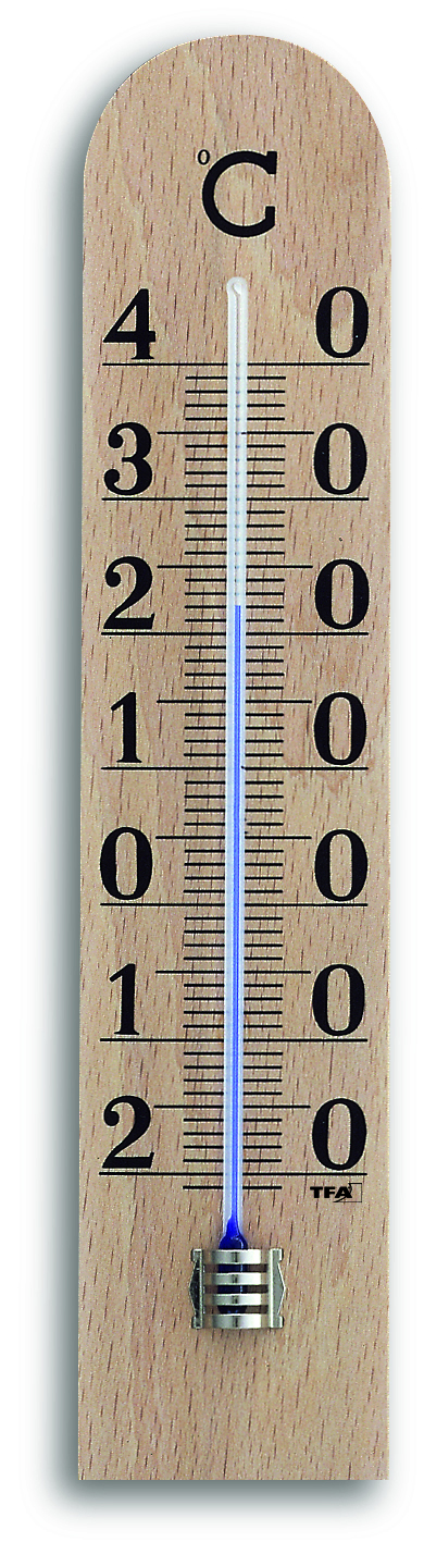 Analogue Indoor Thermometer made of Beech 12.1005