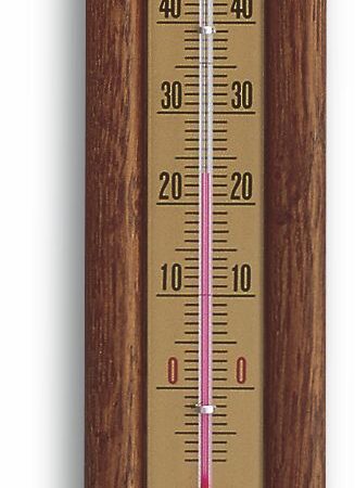 Analogue Indoor Thermometer made of Oak 12.1034