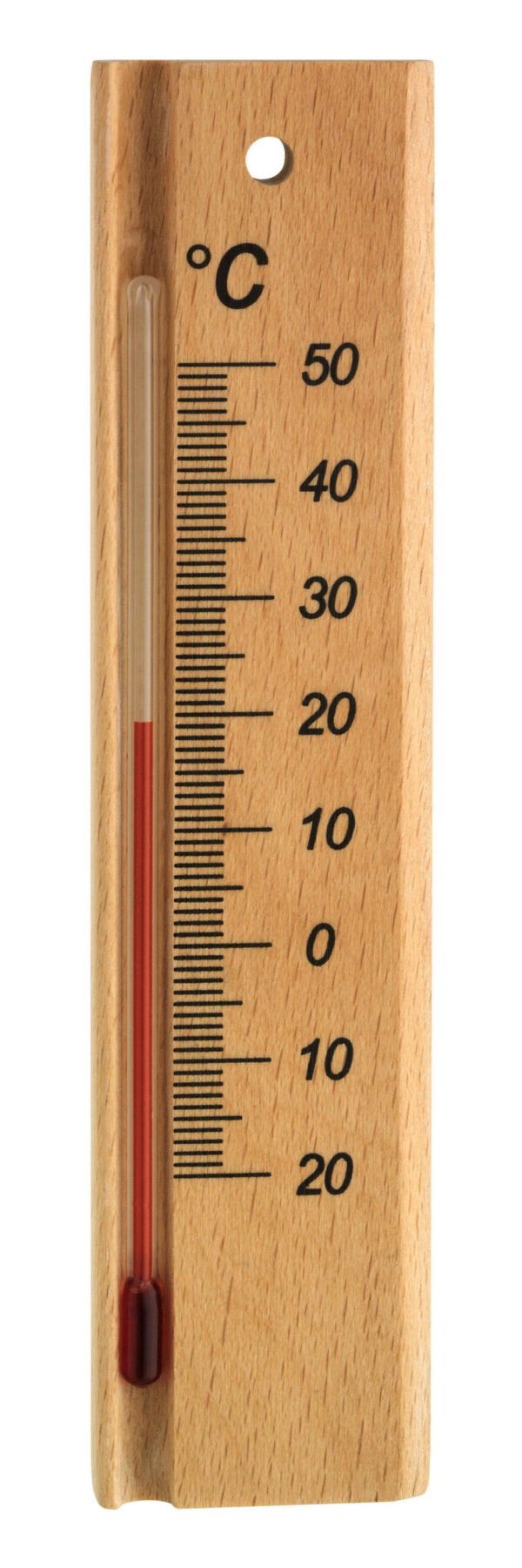 Analogue Indoor Thermometer made of Beech 12.1053