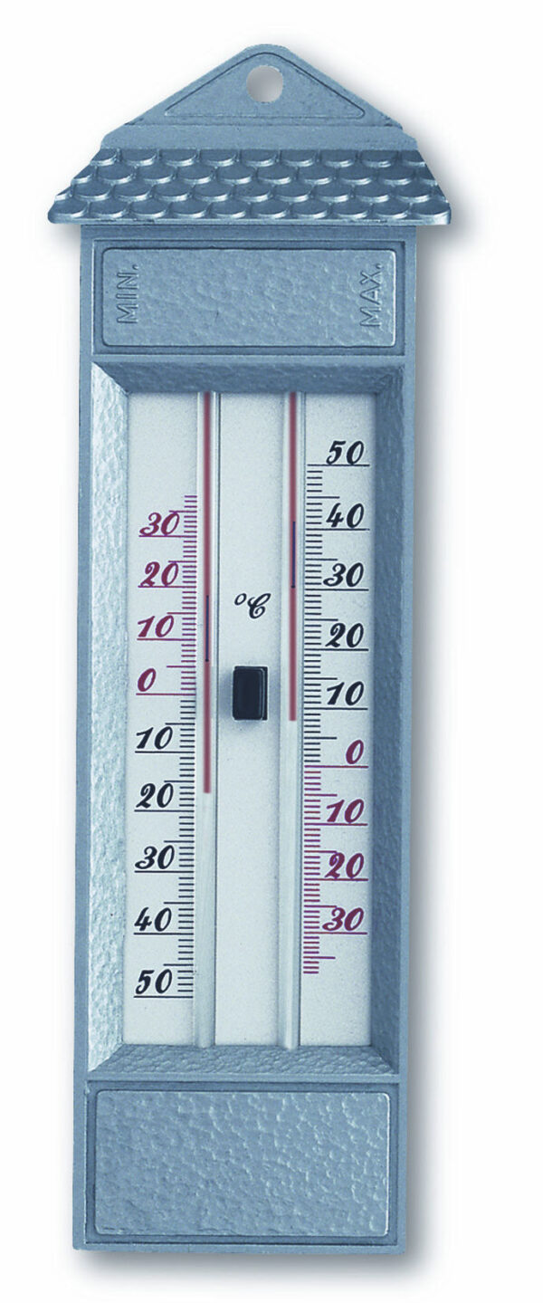 Analogue Maxima-Minima-Thermometer made of Metal 10.2006