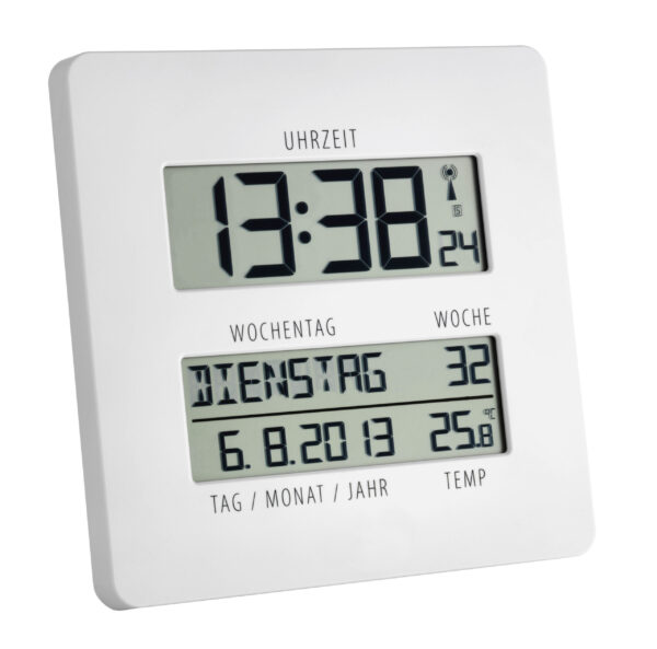 Digital Radio Controlled Clock with Temperature TIMELINE 60.4509