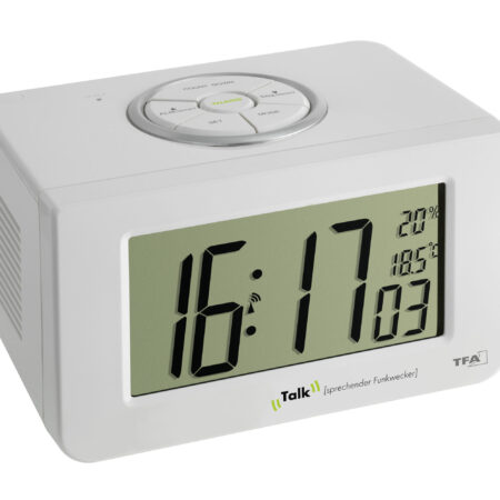 Talking radio-controlled alarm clock 60.2516