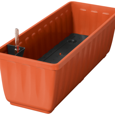 Aqua Flor Self-watering flower box incl. float box 60 cm terracotta 801 060 06