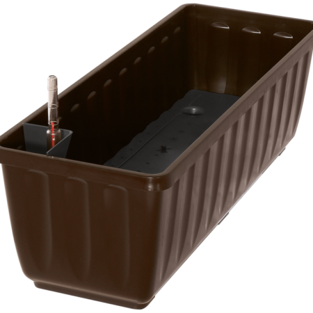 Aqua Flor Self-watering flower box incl. float box 60 cm brown 801 060 08