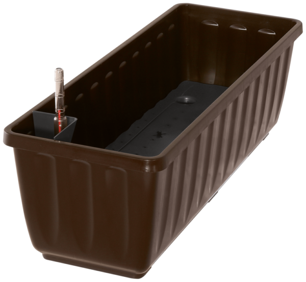 Aqua Flor Self-watering flower box incl. float box 60 cm brown 801 060 08