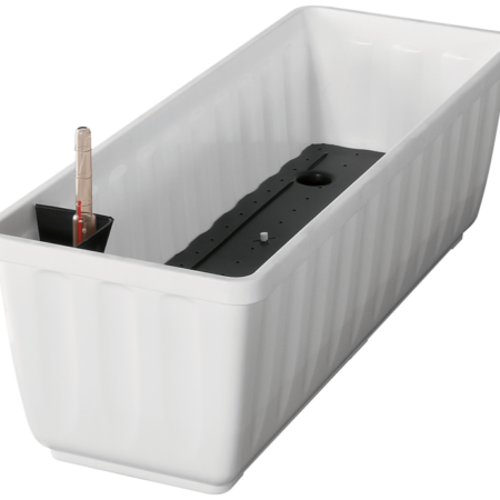 Aqua Flor Self-watering flower box incl. float box 60 cm white 801 060 10