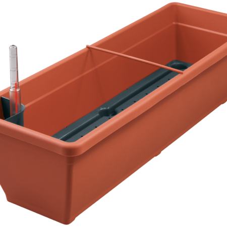 Aqua Toscana self-watering flower box incl. float without saucer 60 cm terracotta 825 060 06