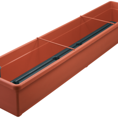 Aqua Toscana self-watering flower box incl. float without saucer 100 cm terracotta 825 100 06