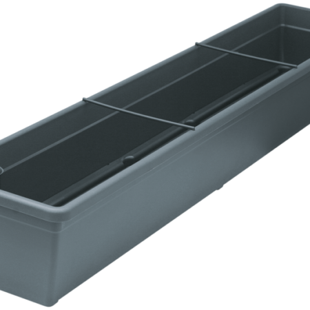 Aqua Toscana self-watering flower box incl. float without saucer 100 cm anthracite 825 100 38