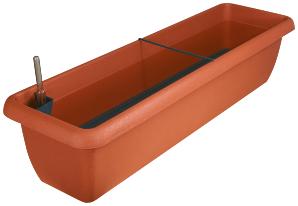 AQUA Andalucia self-watering flower box incl. float 60 cm terracotta 828 060 06