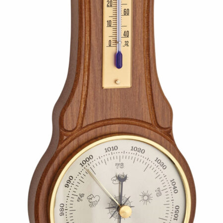 Analogue Weather Station Made of Solid Wood 20.1060