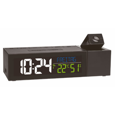 Radio-Controlled Projection Alarm Clock with Indoor Climate SHOW 60.5014