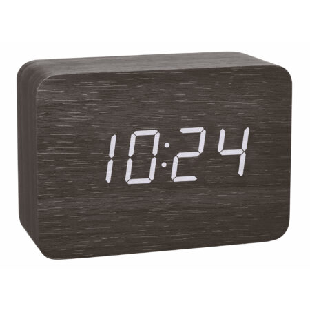 Designer Radio-Controlled Alarm Clock in Wooden Look CLOCCO 60.2549